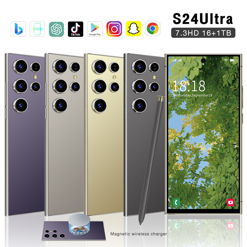S24 Ultra beauty camera best selling factory price global version gaming mobile phone new original 3g 4g 5g smartphone